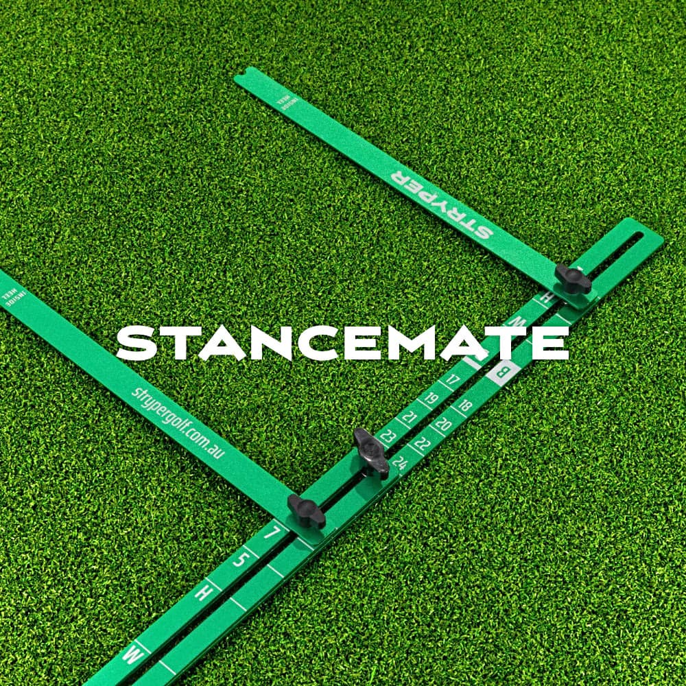 StanceMate setup training aid for stance width and ball position